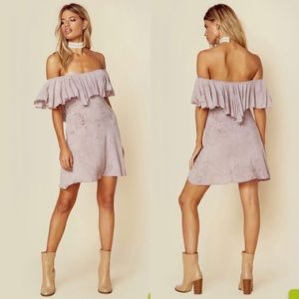 Blue Life Planet Blue Aphrodite Ruffle Mini Dress